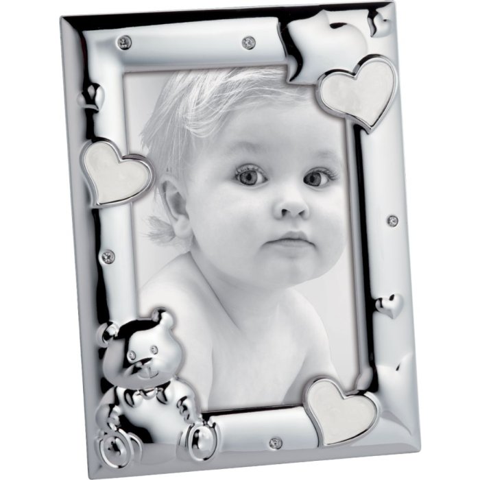 Mascagni baby frame 10x15 cm silver M867