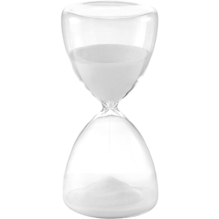 20QO1533 Mascagni Hourglass 25 cm white 60 minutes