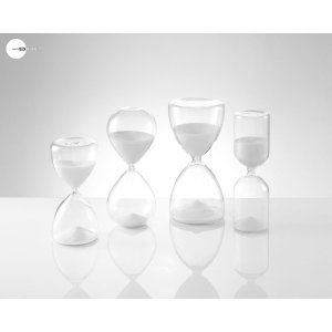 20QO1533 Mascagni Hourglass 25 cm white 60 minutes