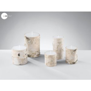 20VO1539 Mascagni Candle 10 cm Birch Bark