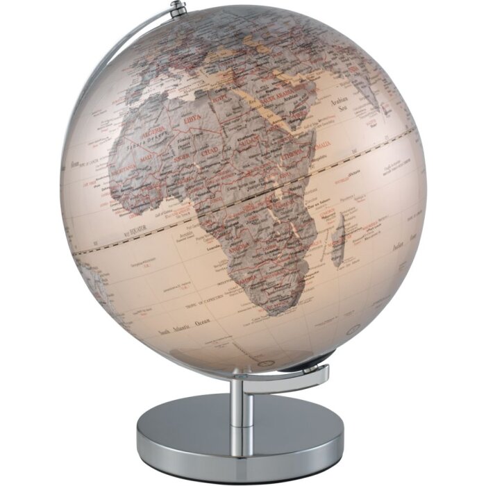 20AO709 Mascagni Globe 30 cm illuminated silver