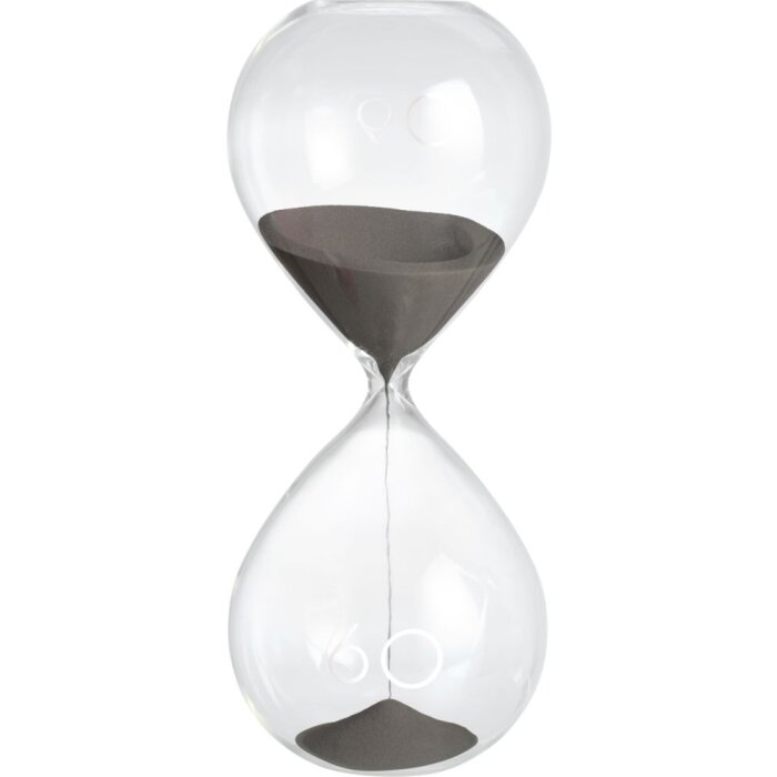 20DSIXTY Mascagni Hourglass 30 cm grey 60 minutes