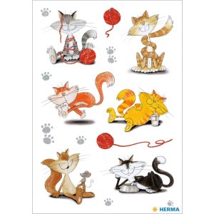 HERMA Decorative labels DECOR happy cats