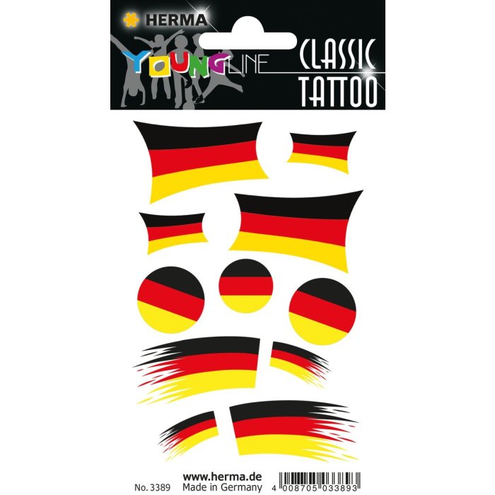 Tattoos germany flaggs