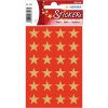 DECOR stickers stars 15mm gold foil 3 sheets