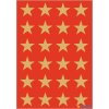 DECOR stickers stars 15mm gold foil 3 sheets