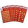 DECOR stickers stars 15mm gold foil 3 sheets