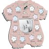 M638 collage picture frame 12 months pink