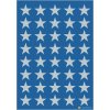 DECOR stickers stars 13mm silver foil 3 sheets