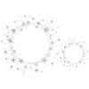 DECOR stickers stars 13mm silver foil 3 sheets