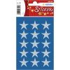 HERMA DECOR stickers stars 22mm silver foil 3 sheets