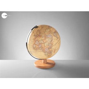 20GO1458 Mascagni Vintage Globe 20 cm yellow