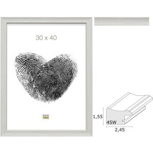 photo frame white resin S45WF1