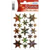 DECOR stickers stars 14mm gold foil 3 sheets