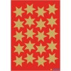 DECOR stickers stars 21mm gold foil 3 sheets