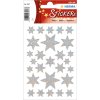 DECOR stickers stars iris. foil glittery 1 sheet