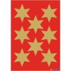 DECOR stickers stars gold foil 3 sheet