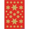 Stickers stars gold foil 3 sheets