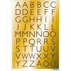 HERMA Letters 13x12mm A-Z gold foil black 4 sheets