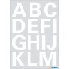 Letters 25mm A-Z film weatherproof white  2 sheets