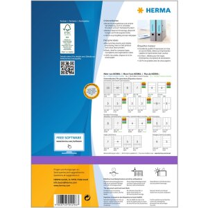 File spine labels blue 192x61 A4 400 pcs.