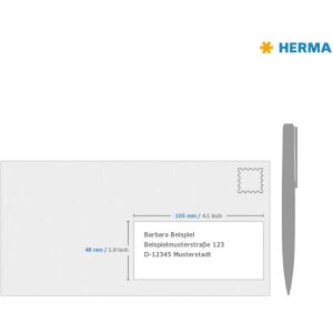 Labels white 105x48 Premium A4 1200 pcs.