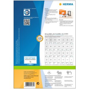 HERMA Labels white 52,5x29,7 Premium A4 4000 pcs.