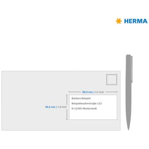 Address labels white 88,9x46,6 Premium A4 1200 pcs.