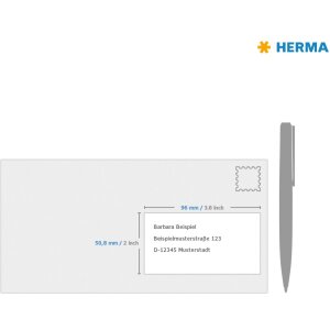 Address labels white 96x50,8 Premium A4 1000 pcs.