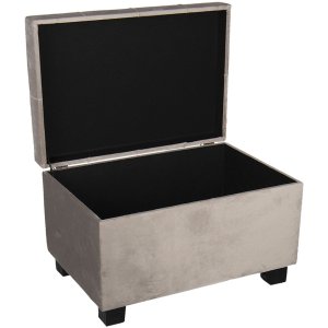 Footstool-Storage trunk 50x34x33 cm beige - 64061SBE