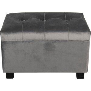 Footstool- Storage trunk 50x34x33 cm dark gray - 64061SDG