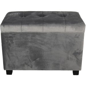 Footstool-Storage trunk 60x36x43 cm dark gray - 64061LDG