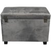 Footstool-Storage trunk 60x36x43 cm dark gray - 64061LDG