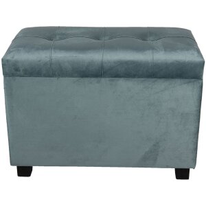 Footstool- Storage trunk 60x36x43 cm turquoise - 64061LT