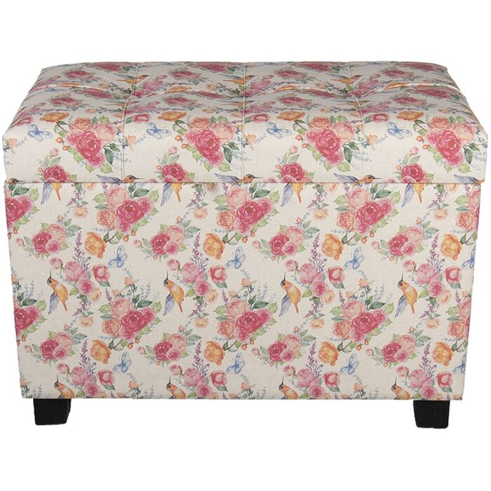 Footstool-Storage trunk 60x36x43 cm multicolored - 64061LM