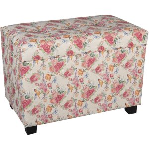 Footstool-Storage trunk 60x36x43 cm multicolored - 64061LM