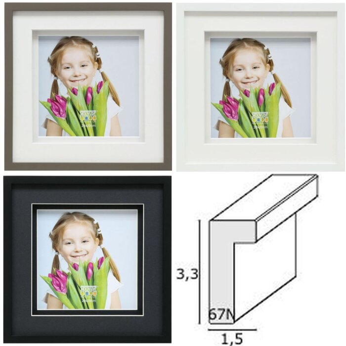 Deknudt S67NK wooden frame 3D double mat