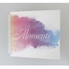 Watercolor Moments Spiral Album, 28x24 cm, 50 white pages