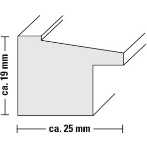 Sierra Plastic Frame, nut, 20 x 30 cm