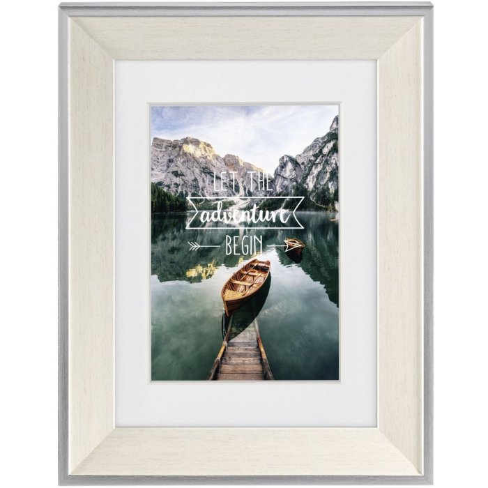 Sierra Plastic Frame, white, 13 x 18 cm