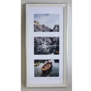 Sierra Plastic Frame Gallery, white, 25 x 55 cm (3 pictures)