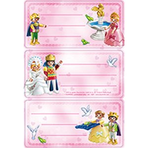 Licence Playmobil princess 3 labels, 2 sh.