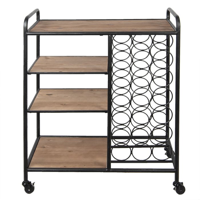 Wine-rack 50299 black 53x11x26 cm