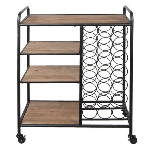 Wine-rack 50299 black 53x11x26 cm