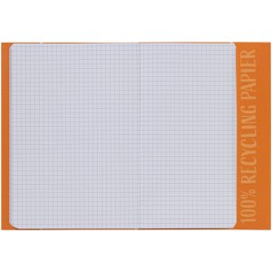 Exercise book cover paper A5 orange 100% wastepaper