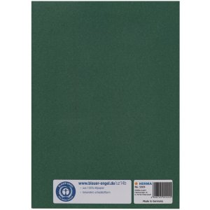 Exercise book cover paper A5 dark green 100% wastepaper