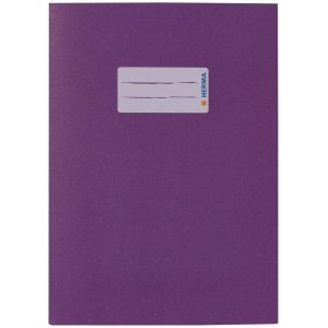 Exercise book cover paper A5 violet 100% wastepaper