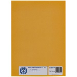 Paper file saver A5 yellow