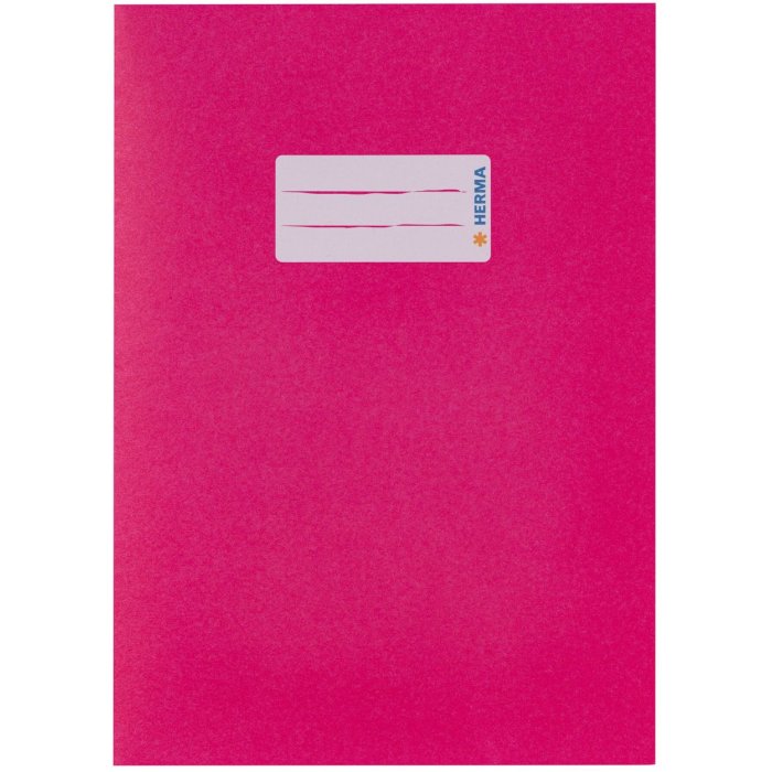 Exercise book cover paper A5 pink 100% wastepaper