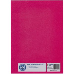 Exercise book cover paper A5 pink 100% wastepaper